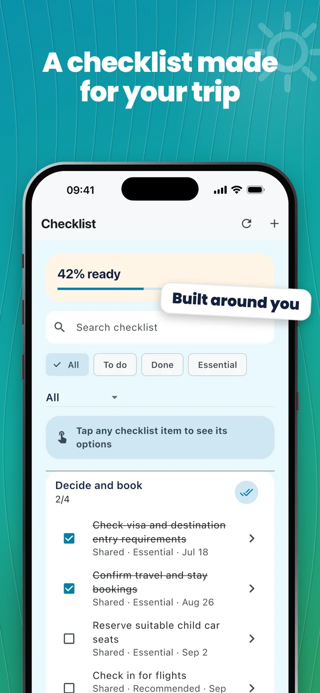A checklist for your trip — Packfolk