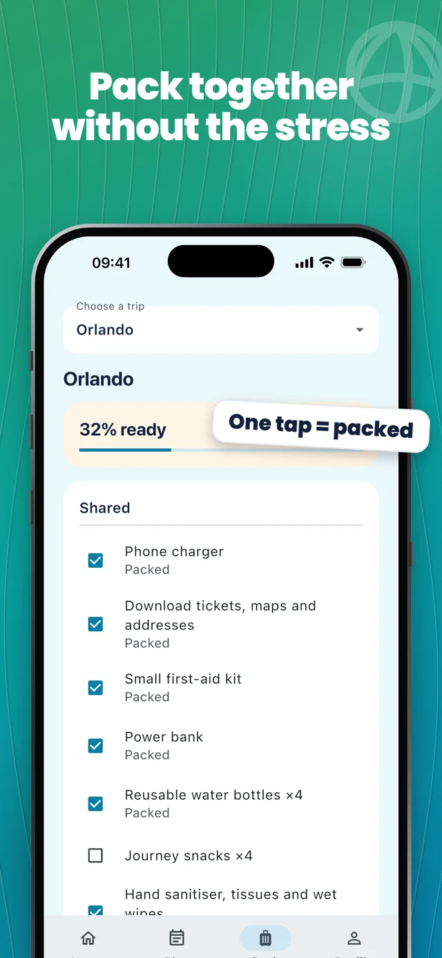 Review the packing list — Packfolk