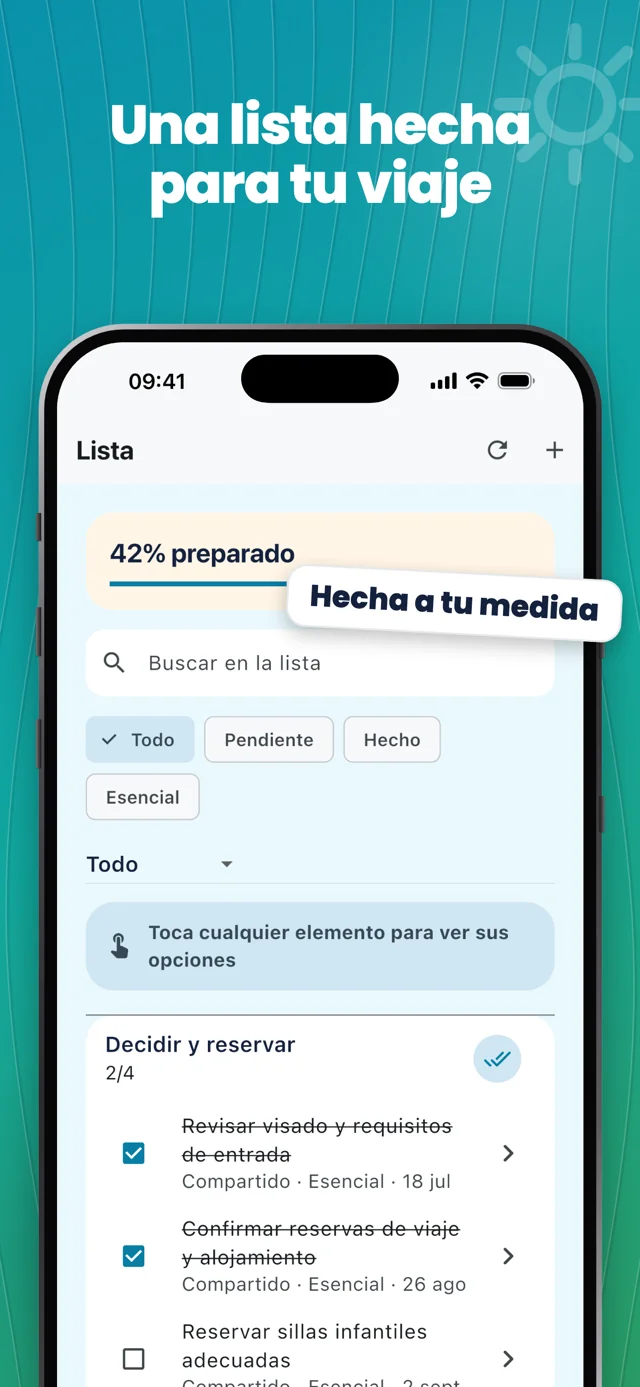 Una lista para tu viaje — Packfolk